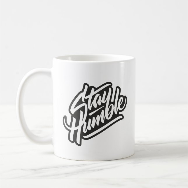 Restez humble Mug (Gauche)