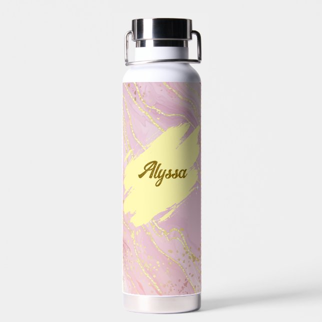 Restez hydraté dans le style - Bouteille d'eau ros (Arrière)