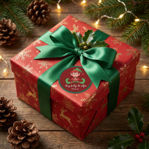 Restez Joyeux, Soyez Elfique Autocollant de Noël P