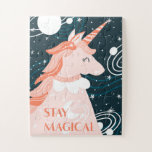 Restez Magique Unicorn Design Jigsaw Puzzle<br><div class="desc">Beau Séjour Magique licorne et espace</div>