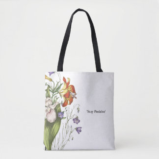 Restez optimiste avec le Sac fourre-tout à fleurs