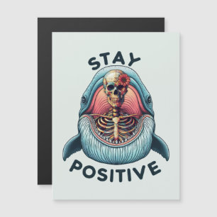 Restez positif - Squelette et baleine