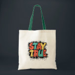 Restez Sac fourre-tout - Authenticité et individua<br><div class="desc">Faites une déclaration avec ce sac fourre-tout unique avec l'expression habilitante 'RESTER VRAI' en caractères gras et colorés. Parfait pour un usage quotidien, pour faire du shopping ou comme cadeau pour les amis et la famille qui apprécient l'authenticité et l'individualité. Fabriqué à partir de matériaux de haute qualité, ce sac...</div>