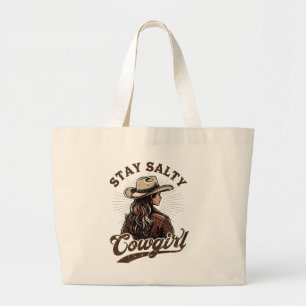 Restez Salty Cowgirl Sac fourre-tout Sac Western