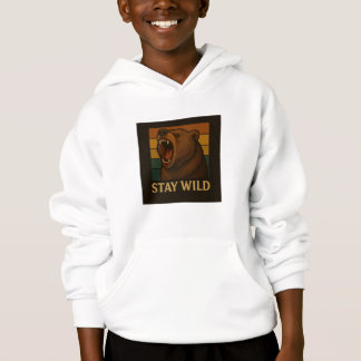 Restez sauvage Graphique animal Vintage pour l'amo