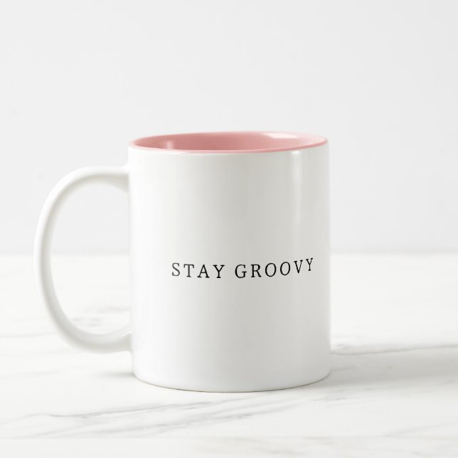 Restez Super, Sip Happy Design tendance café Mug (Gauche)