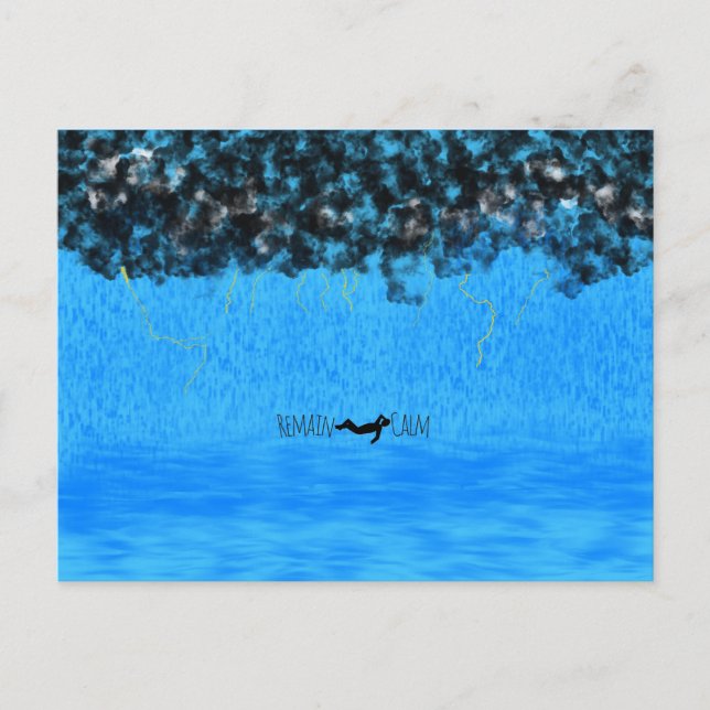 Restez tranquille Carte postale (Devant)