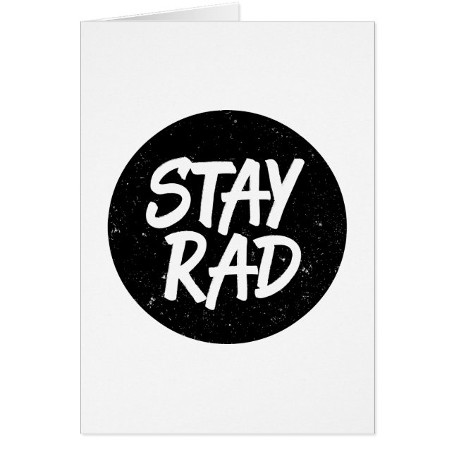 Restez typographie de Rad (Devant)