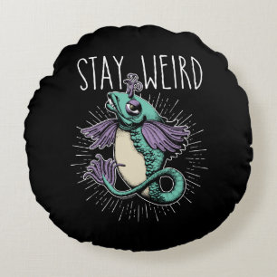 Restez un Coussin rond bizarre