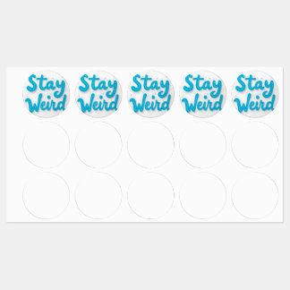 Restez un Étiquette de stickers de typographie biz