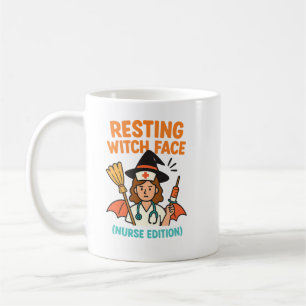 "Resting Witch Face - Nurse Edition" Mug d'Hallowe