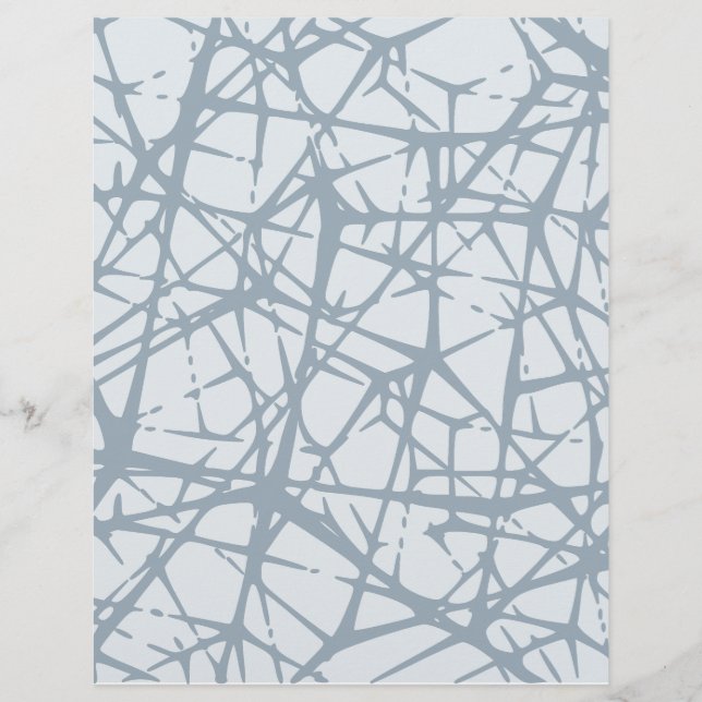 Résumé Abstrait Bleu Gris : (Devant)