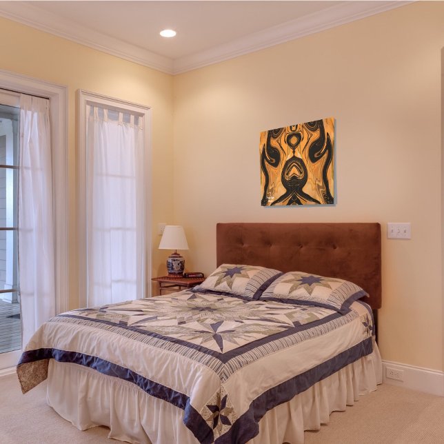 Résumé Brun Désertique sur Toile Enroulée Imprimée (Créateur téléchargé)