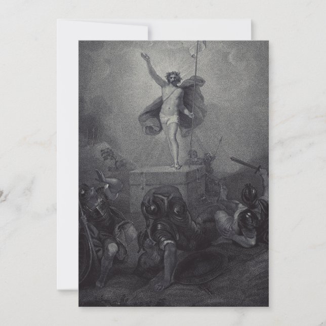Résurrection de Notre Seigneur Carte Sainte (Devant)
