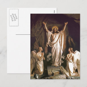 Résurrection du Christ. Cartes postales Art Pâques