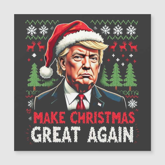Rétablir Noël en beauté Sweat de Noël dégueu Trump (Devant)