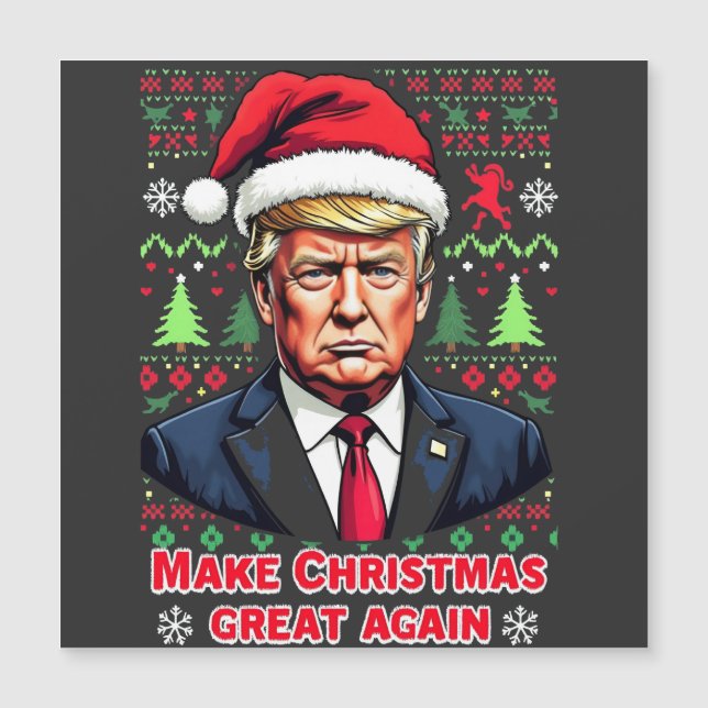 Rétablir Noël en beauté Sweat de Noël démodé trump (Devant)