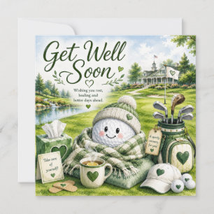 Rétablissement au golf avec une balle de golf sur