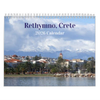 Rethymno Crete Greece 2026 Calendrier