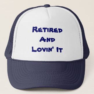 Retiré et Lovin il casquette drôle de camionneur