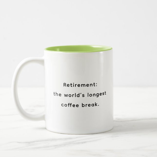 Retirement Funny & Inspirational Quotes Mug  (Gauche)