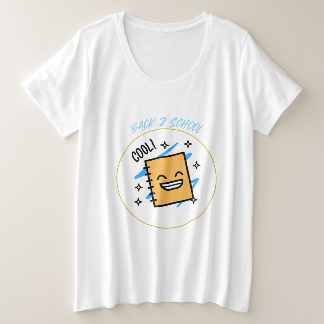 Retour 2 École Cool début T-shirt (Design devant)