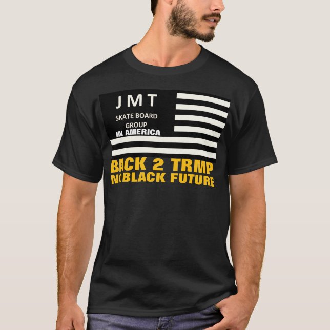 RETOUR 2 PAS D'AVENIR. T-shirt basique foncé (Devant)