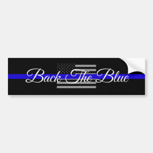 RETOUR À LA BLEUE SOUTIEN POLICE BUMPER STICKER