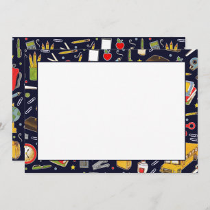 Retour À La Carte De Voeux À L'École