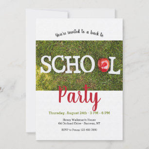 Retour à la fête scolaire 2 Invitation