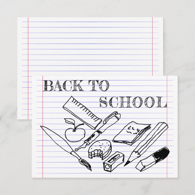 Retour à l'école (Devant / Derrière)