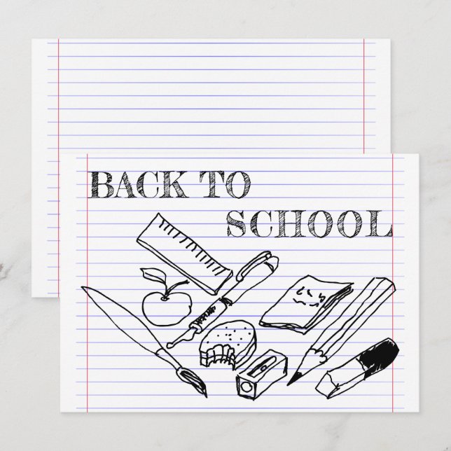 Retour à l'école (Devant / Derrière)