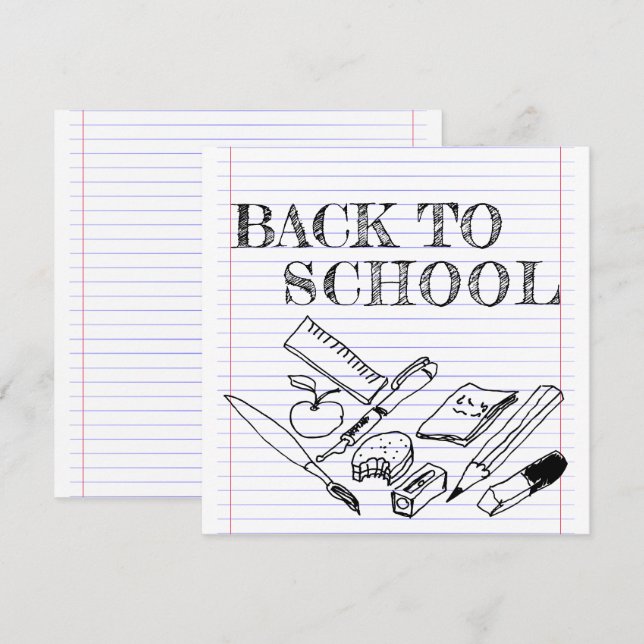 Retour à l'école (Devant / Derrière)