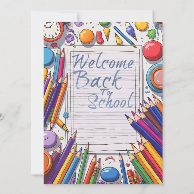 Retour à l'école – Amusant & Coloré (Devant)