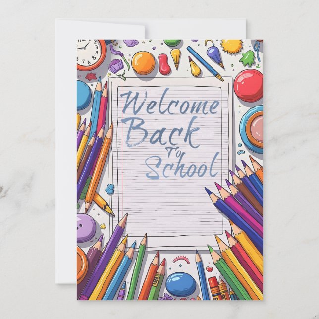 Retour à l'école – Amusant & Coloré (Devant)