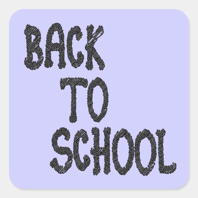Retour à l'école - autocollant (Devant)