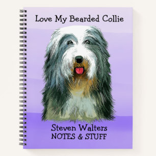 Retour à l'école Bearded Collie carnet