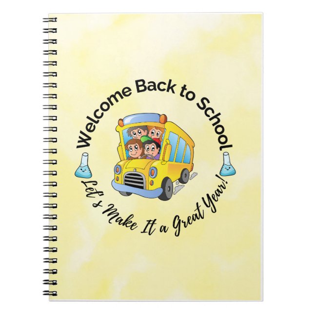 Retour à l'école – Cahier de bus joyeux (Devant)