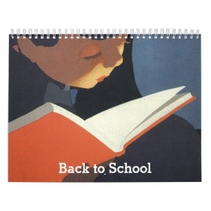 Retour à l'école Calendrier 18 mois, Démarre en ao