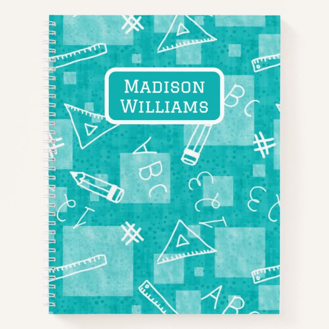 Retour à l'école Carnet de spirale pour enfants (Devant)