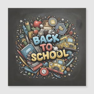 Retour à l'école – Conception colorée de tableau n