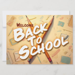 Retour à l'école – Conception d'art au crayon