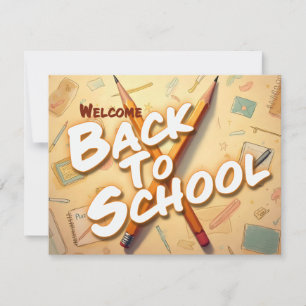 Retour à l'école – Conception d'art au crayon
