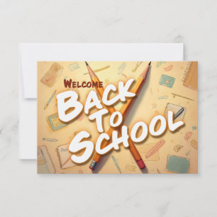 Retour à l'école – Conception d'art au crayon