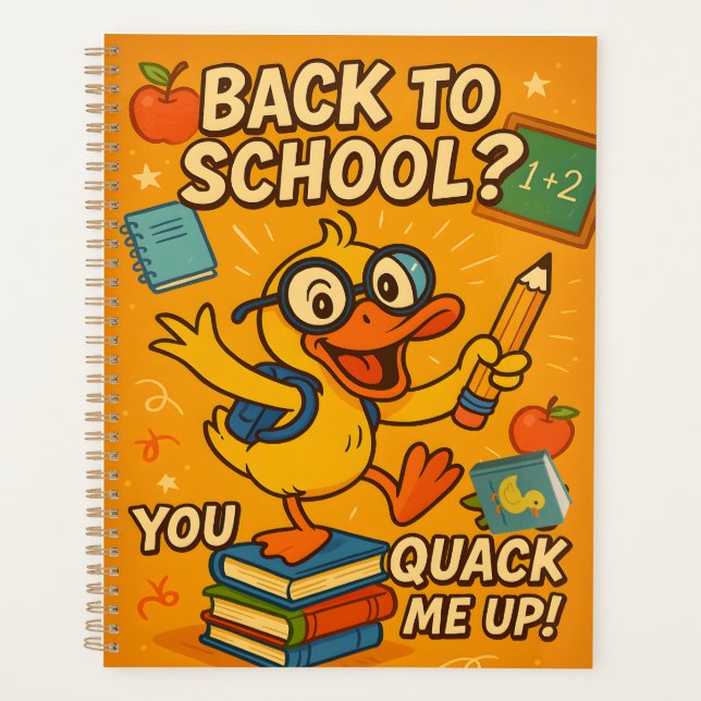Retour à l'école  | Couverture de canard mignon po (Devant)
