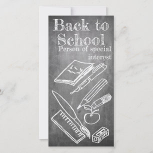 Retour à l'école dans le style tableau noir