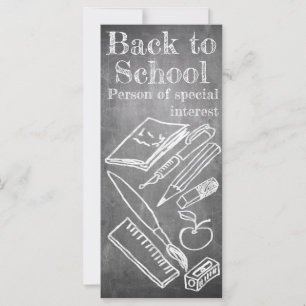 Retour à l'école dans le style tableau noir