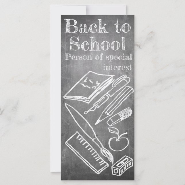 Retour à l'école dans le style tableau noir (Devant)