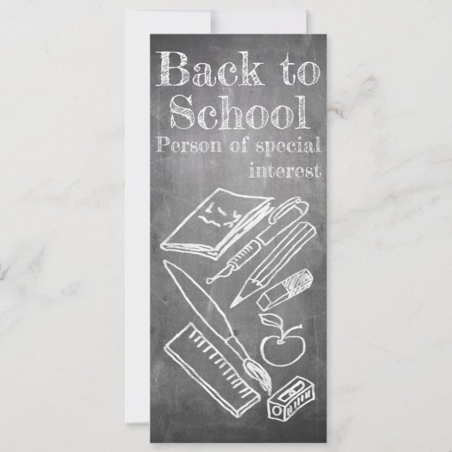 Retour à l'école dans le style tableau noir (Devant)