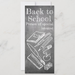 Retour à l'école dans le style tableau noir